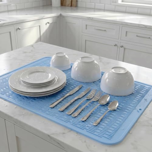 Silicone Dish Drying Mat for Multiple Usage