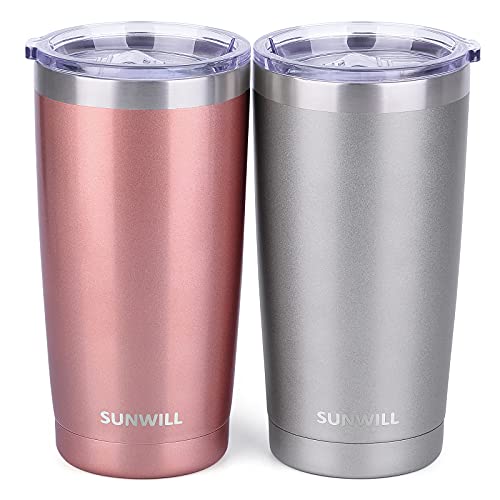 Travel Coffee Mug Set of 2 (2 Count)
