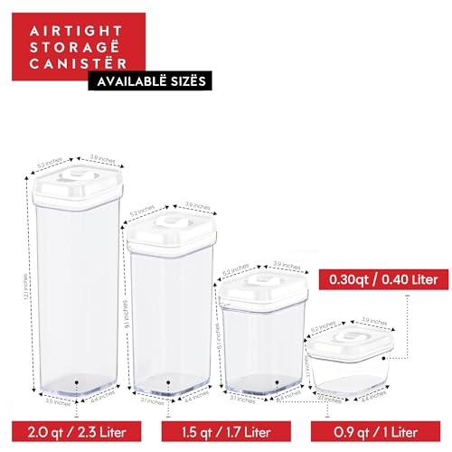 Airtight Food Storage Containers with Lids (5 Count)