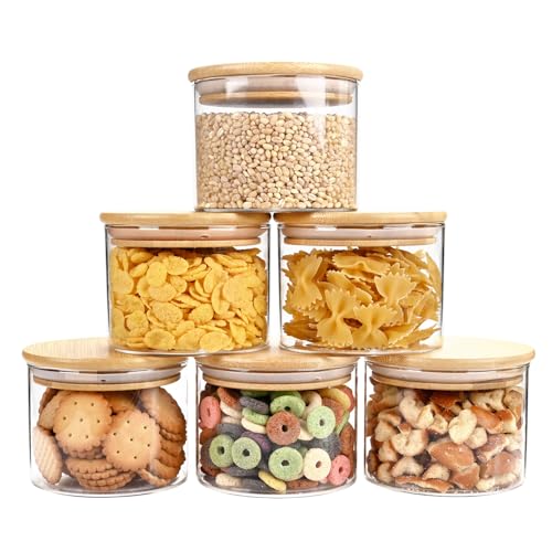 15oz Glass Food Storage Jars (6 Count)