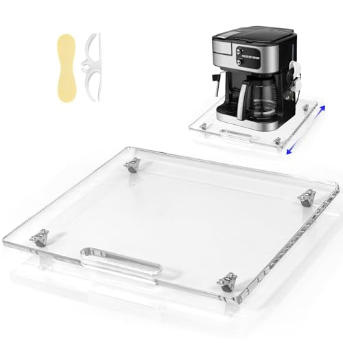 Acrylic Appliance Slider with Rubber Wheels
