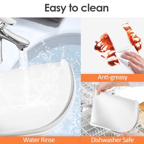 Silicone Coffee Maker Mat with Lip for Countertops
