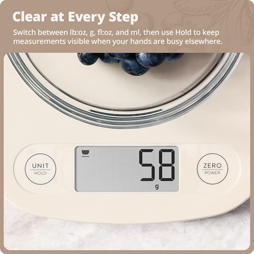 Food Scale Slim & Compact Build