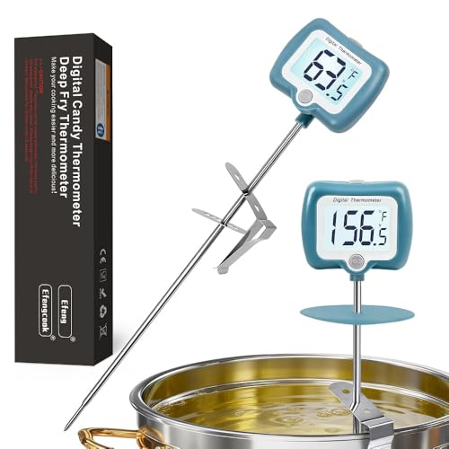 Candy Thermometer for Candy Making with Rotatable Large Display 10'' Long Probe