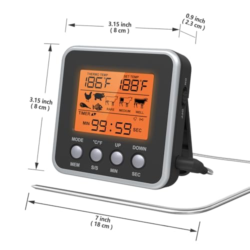 Digital Meat Thermometer for Oven