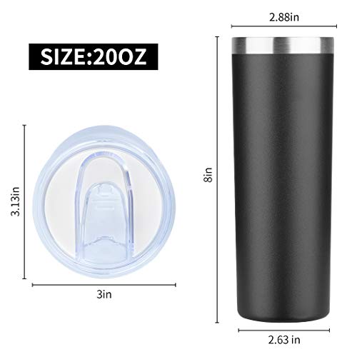 20 oz Skinny Tumblers Bulk Set (4 Count)