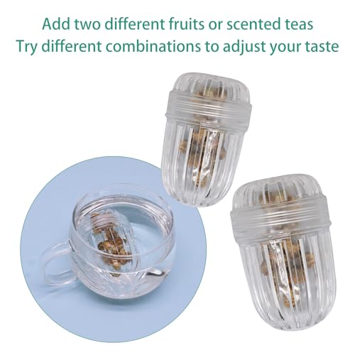 4Pcs Fruit Infuser Insert for Wide Mouth Water Bottles (4 Count)