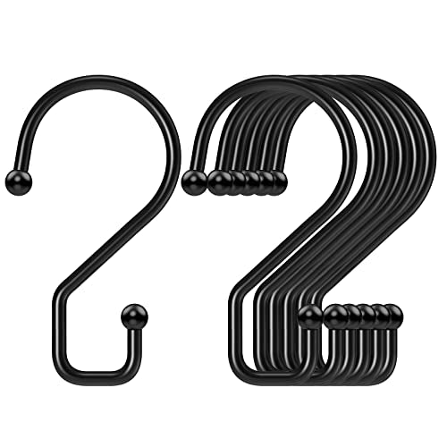 S Hooks 3 Inch Small Metal S Hanging Hooks (12 Count)