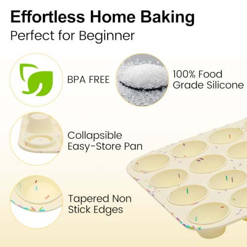Silicone Mini Muffin Pan for Baking