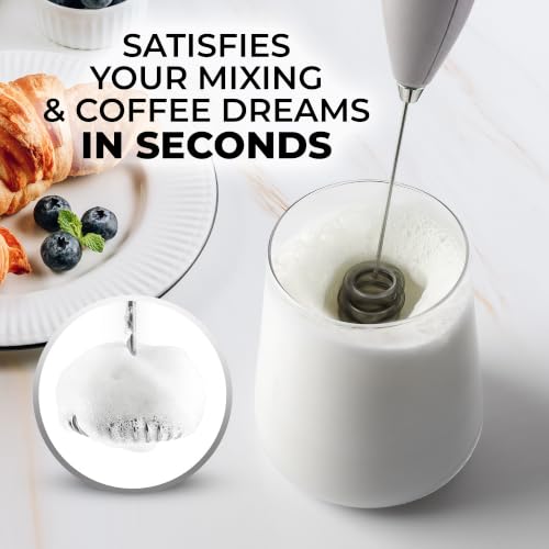Powerful Milk Frother Wand With Duracell Batteries