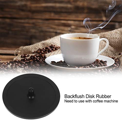 Blind Filter Coffee Pad Backflush Disk Rubber Backflush Filter Espresso Machine Rubber Backflush Disk Coffee Machine Parts for Espresso Machines Coffee Machines