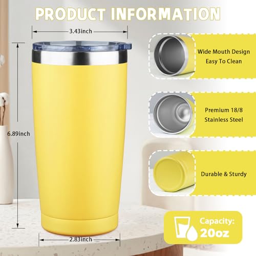 20 oz Tumbler with Lids and Straws