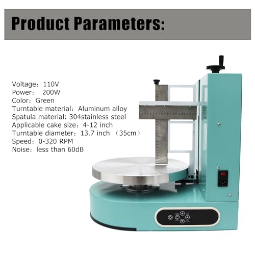 Cake Cream Spreading Coating Smearing Machine Cake Decorating Coating Machine Cake Cream Smoother Adjustable Cake Scraper for 4
