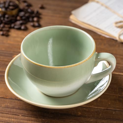 Porcelain Coffee Cup with Saucer Spoon