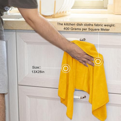 Microfiber Kitchen Dish Towels for Washing Dishes 8 Pack