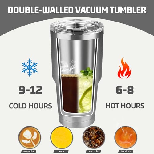 30 oz Tumbler with Lids and Straws