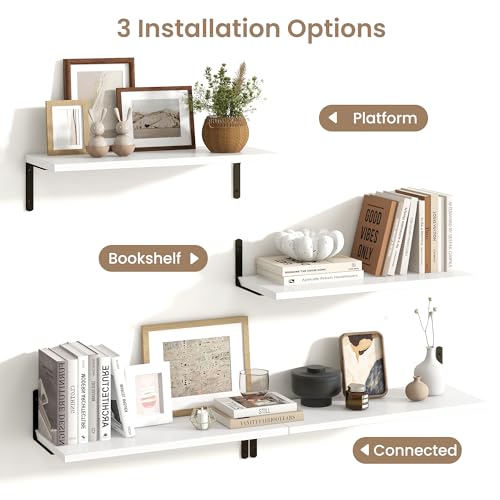 Deep Floating Shelves (2 Count)