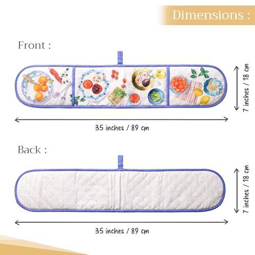 Double Oven Mitts 100% Cotton Double Oven Glove
