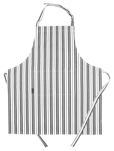 Cotton Aprons for Women with Pockets Adjustable Strap and Waist Ties Reusable Printed Aprons for Baking