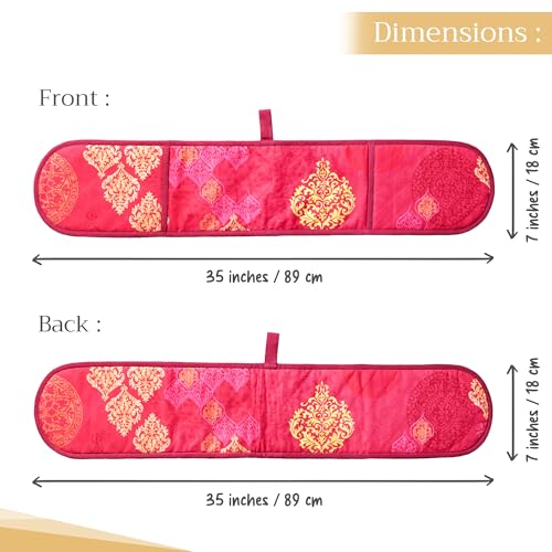 Double Oven Mitts 100% Cotton Double Oven Glove