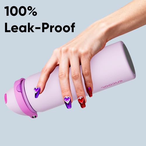 Insulated Water Bottle with Straw