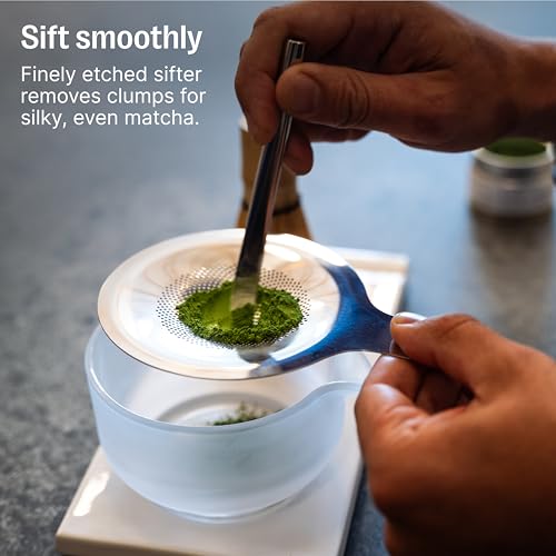 Matcha Set, 6-Piece Ceramic Matcha Bowl Kit with Display Tray