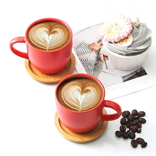 Espresso Cups and Saucers Set of 6 (6 Count)