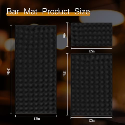 6 Pcs Bar Mat 6 X 12 Inch