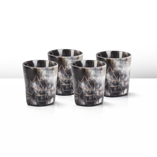 Viking Horn Shot Glasses Set of 4 (4 Count)