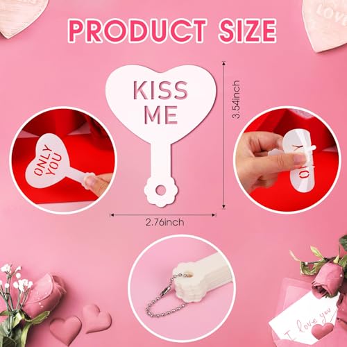 36 Pcs Valentine's Day Conversation Hearts Cookie Stencils for Baking