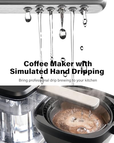8 Cup Drip Coffee Maker with Reusable Filter and Glass Coffee Pot
