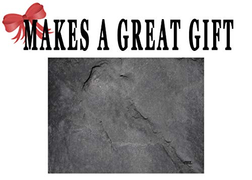 Dark Gray Stone Textured Marble Art Kitchen Glass Cutting Board Modern Decorative Gift Abstract Wavy Contrast Design