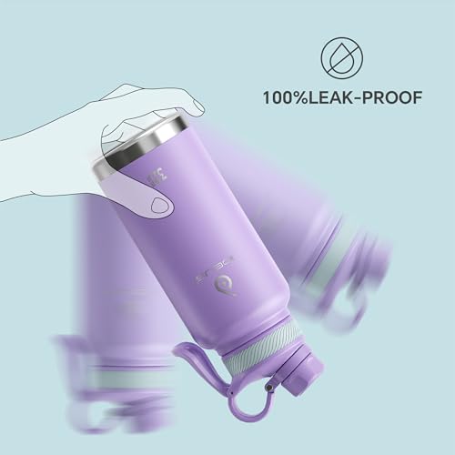 32oz Stainless Steel Insulated Bottle with 2 Leak