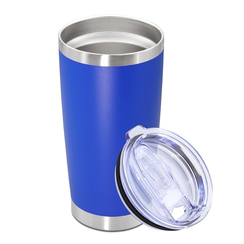 20oz Tumbler Stainless Steel Tumbler Coffee Tumbler with Lid Dark Blue