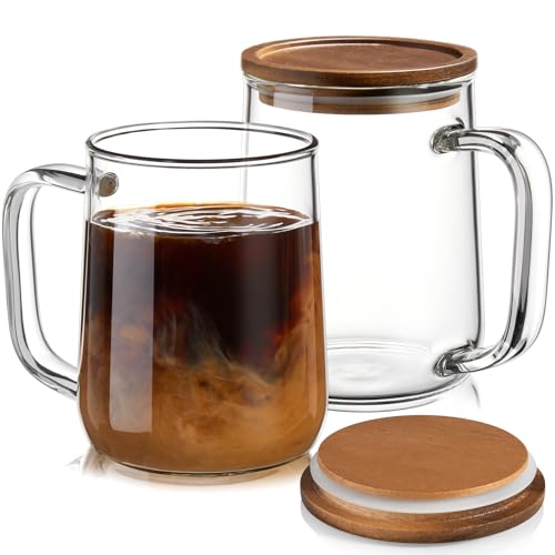 Glass Coffee Mugs (2 Count)