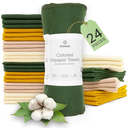 24 Pack Reusable Kitchen Paper Towels (24 Count)