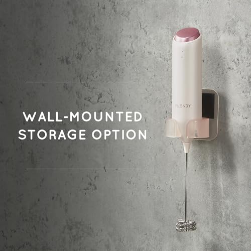 Rechargeable Milk Frother Handheld with Charging Stand