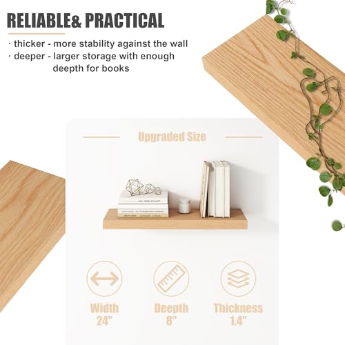 Floating Shelves for Wall (2 Count)