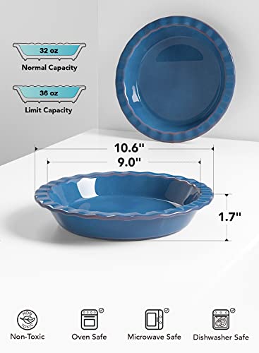 Ceramic Pie Dish for Baking (2 Count)