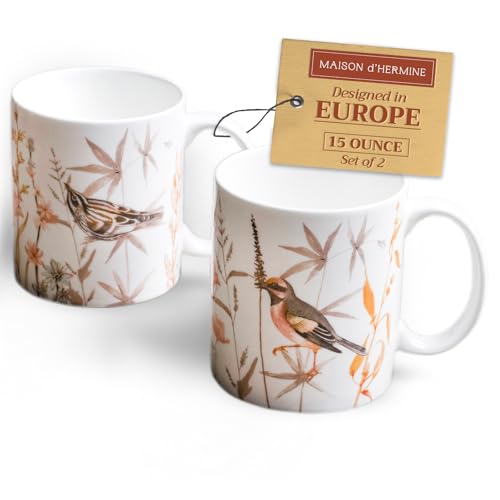 Coffee Mug with Handles Tea Cups (2 Count)