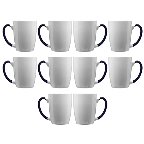 Java Two Tone Coffee Mugs 12 oz. Set of 10 (10 Count)