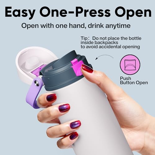 Insulated Water Bottle with Straw