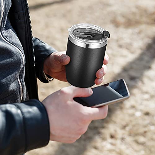 Stainless Steel 12 oz Tumblers bulk Vacuum Insulated Double Wall Travel Tumbler with Lid and Straw Reusable Tumbler (12 Count)