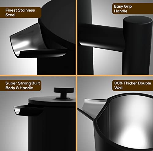 304 Grade Stainless Steel French Press 17 Oz