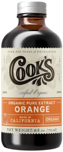 Organic Orange Extract for Baking & Cooking (16 Fl Oz)
