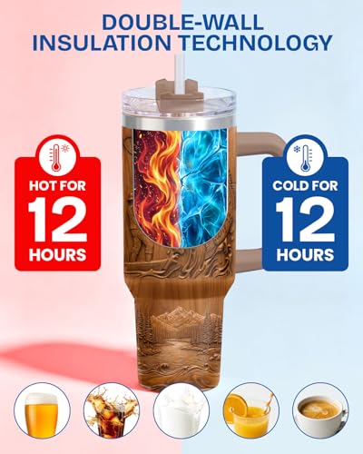 Fishing Love You More 40 oz Tumbler with Handle