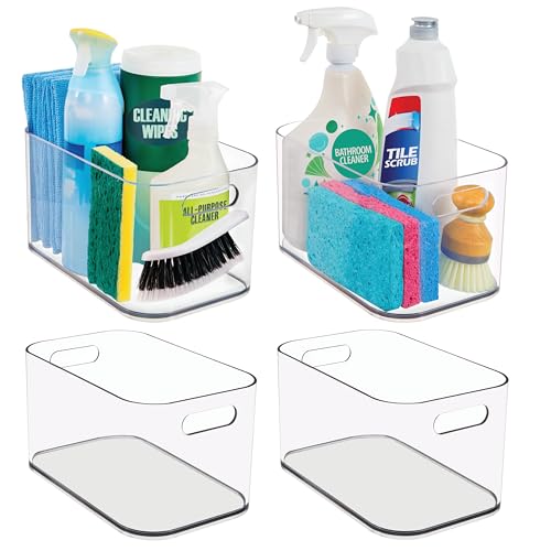 Bliss 10" x 6" Open Clear Pantry Organizer Bin (4 Count)