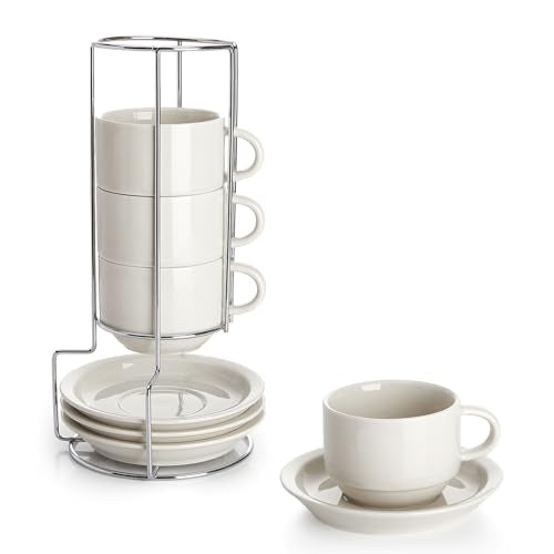 Porcelain Cappuccino Cups Set (8 Count)