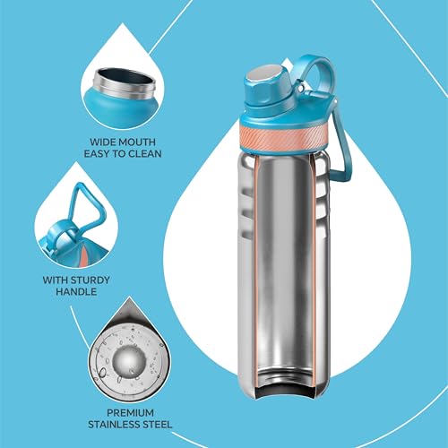24oz Stainless Insulated Bottle with 2 Leak