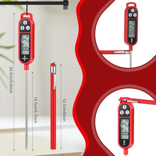 6 Pcs Food Thermometer Instant Read Probe BBQ (6 Count)